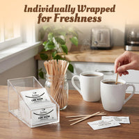 Sweetmo Sugar Packets 1000 Count – Pure Cane White Granulated Sugar Packets, Individual Wrapped, Bulk Packets for Coffee, Restaurants, Office, Cafés & Food Service