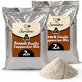 French Vanilla Cappuccino Mix – 2 Pack (2 lb Each Bag) Instant Coffee Powder with Cane Sugar – Creamy French Vanilla Cappuccino Drink Mix for Hot or Cold Coffee Drinks