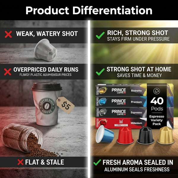 Why Prince Caffe Espresso Pods Are Superior To Alternatives